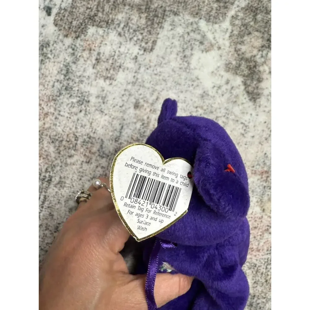 RARE 1st EDITION Ty Beanie Baby PRINCESS Diana Bear 1997 Perfect